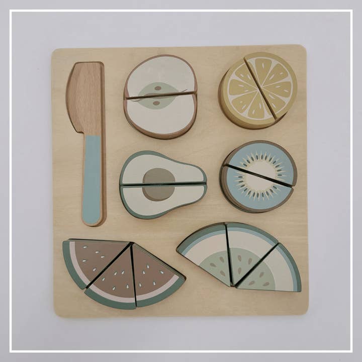 Wooden Fruit Cutting Set Ages 18M+